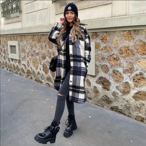 ZARA NWT BLOGGERS FAV DETACHABLE HOODED SHACKET 🖤